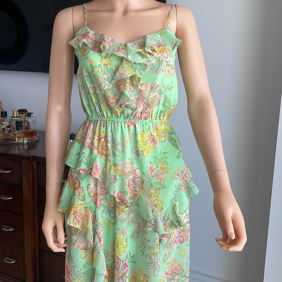 NWT STEVE MADDEN DELPHINE DRESS IN GREEN - Picture 3 of 13